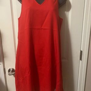 Red summer dress